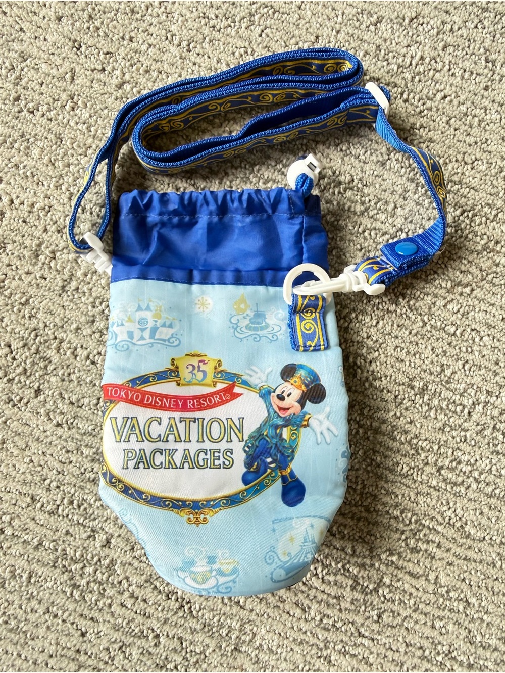 Tokyo Disney Resort Drink or Water Bottle Carrier 35th Anniversary